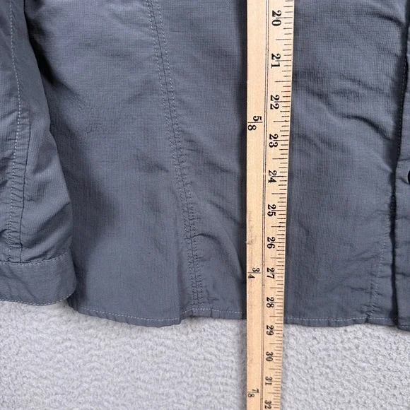 Kuhl Shirt Mens M Gray Invoke Performance Button Up Roll Tab Hike Camp Outdoor - Picture 11 of 15